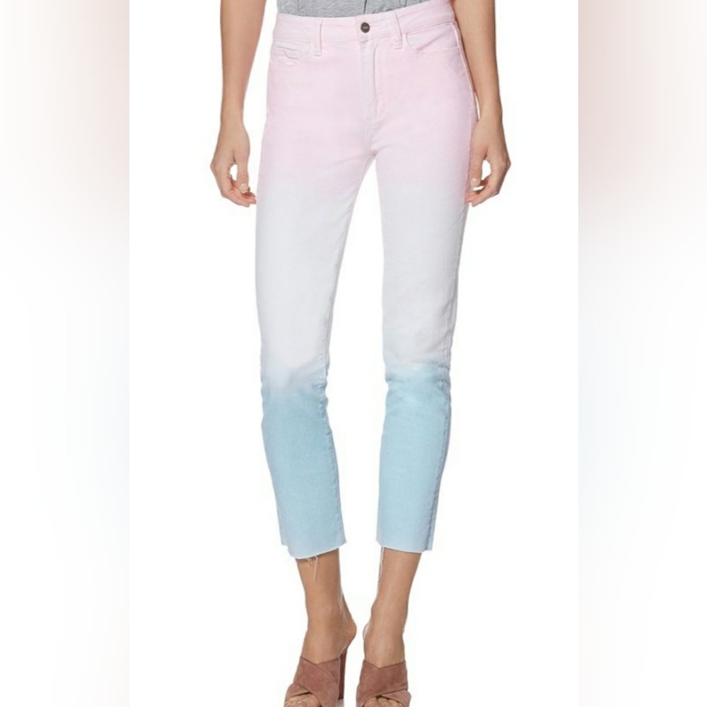 NWT Paige Hoxton slim high rise sunset ombre 31